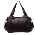Handbag European And American Retro Solid Color Simple Texture