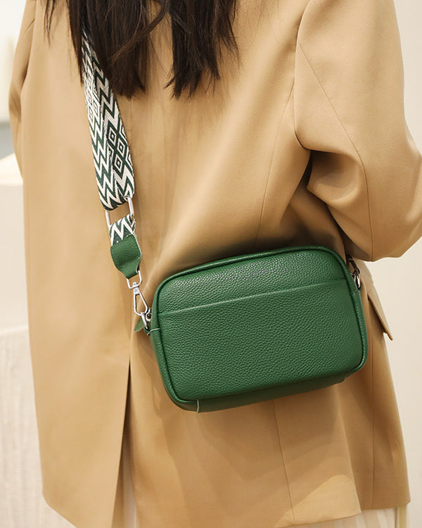 Fashion Shoulder Crossbody Bags With Rhombus Embroidered Wide Shoulder Strap Cute Small Square Bag Women
