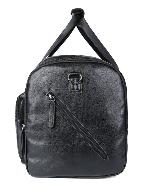 Large Capacity Men's PU Leather Travel Bag Retro
