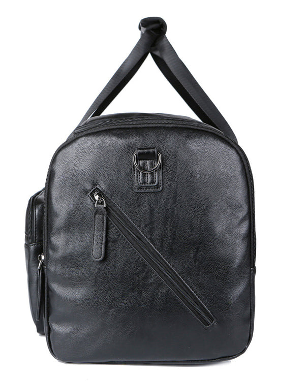 Large Capacity Men's PU Leather Travel Bag Retro