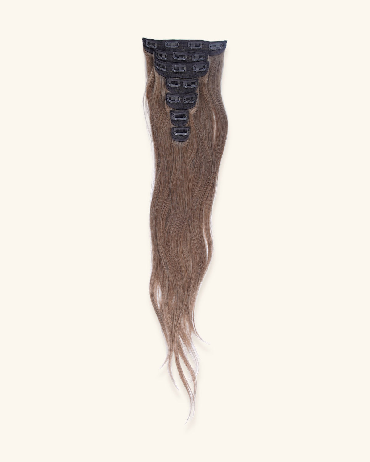 Set of 7 clip-in hair extensions, 22 inch blonde